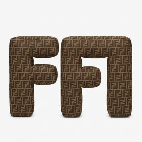 펜디 FF 로고 자카드 쿠션