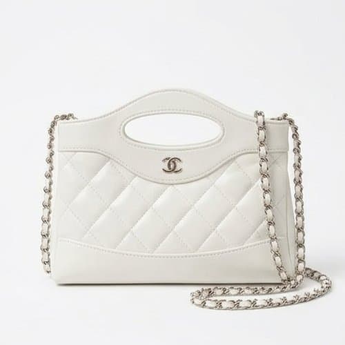 Chanel 샤넬 미니 퀼팅 탑핸들 플랩 백