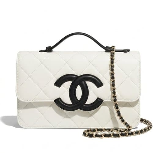 Chanel 샤넬 탑핸들 플랩 백